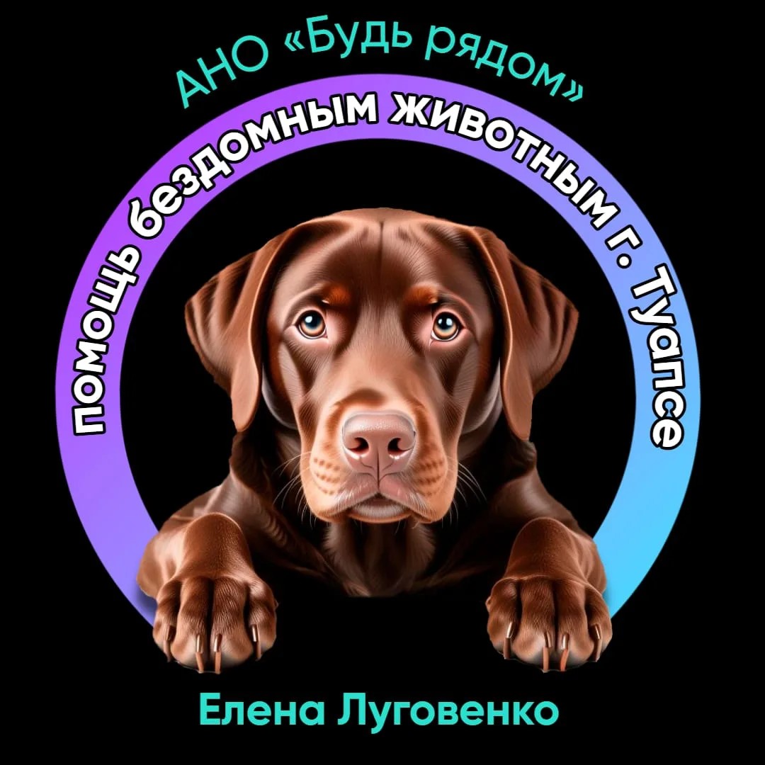 Логотип АНО «Будь рядом» - приют для животных в Туапсе