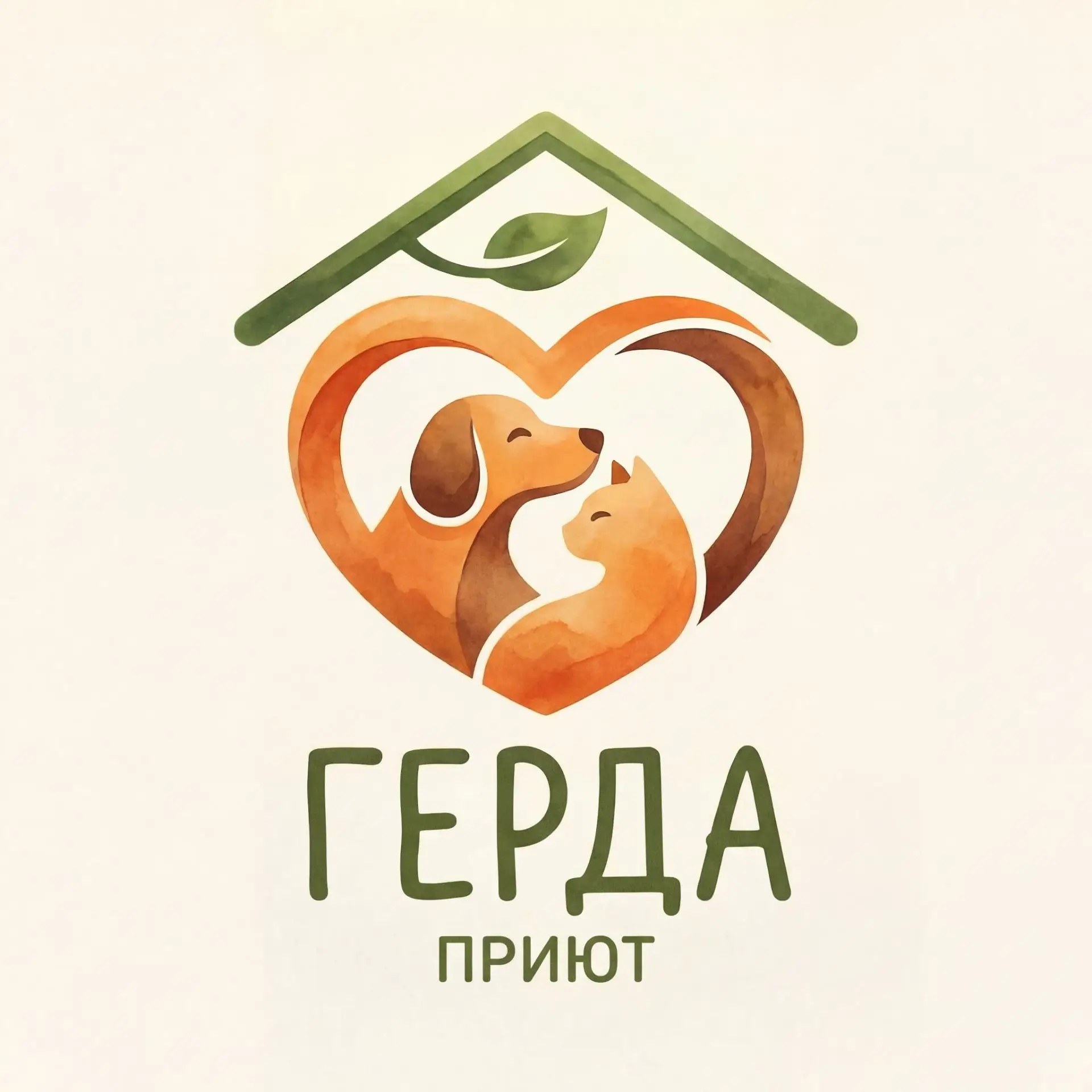Логотип АНО ПБЖ "Приют Герда"