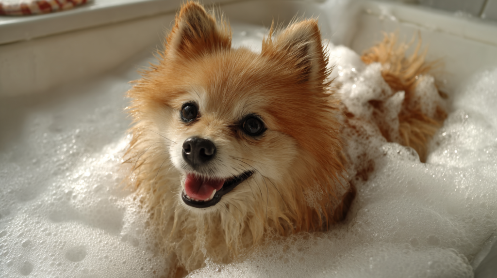 The_Pomeranian_spitz_is_being_washed_in_the_bathroom_foam_a (3).png The_Pomeranian_spitz_is_being_washed_in_the_bathroom_foam_a (3).png
